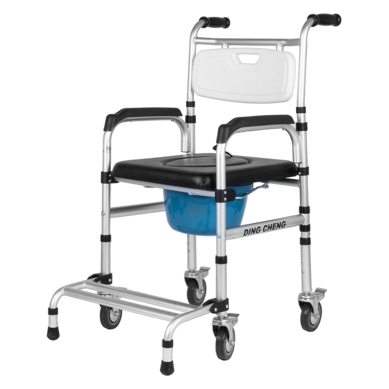 Silla cómoda para ancianos Taburete de inodoro móvil