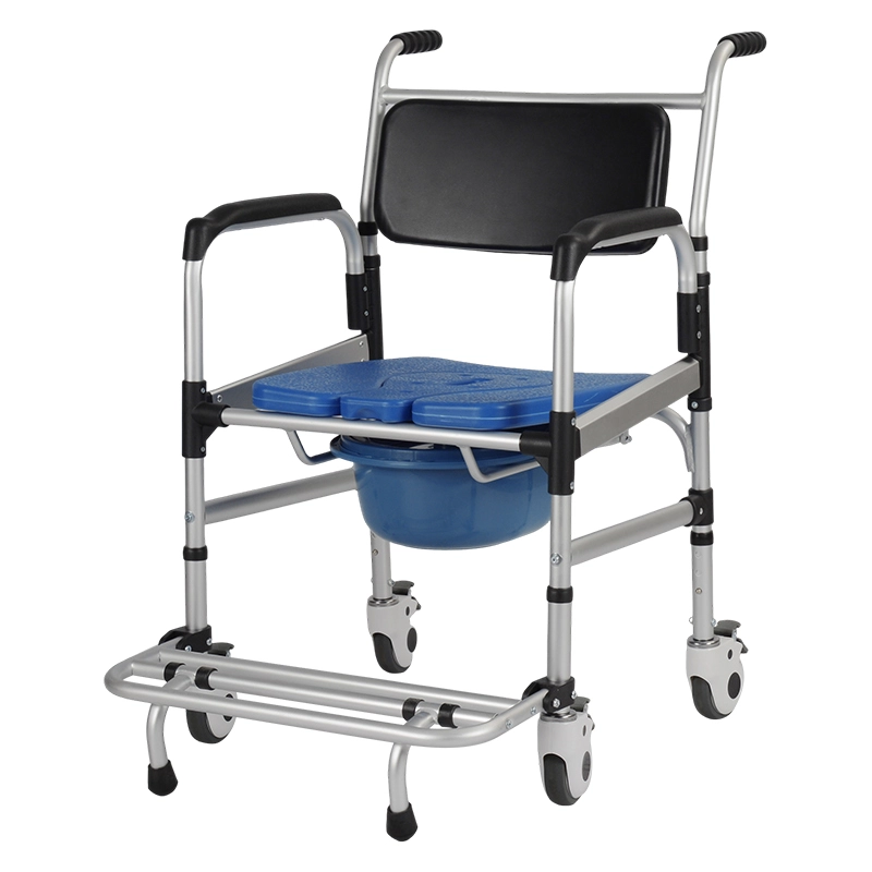 Silla de inodoro de transferencia de respaldo suave